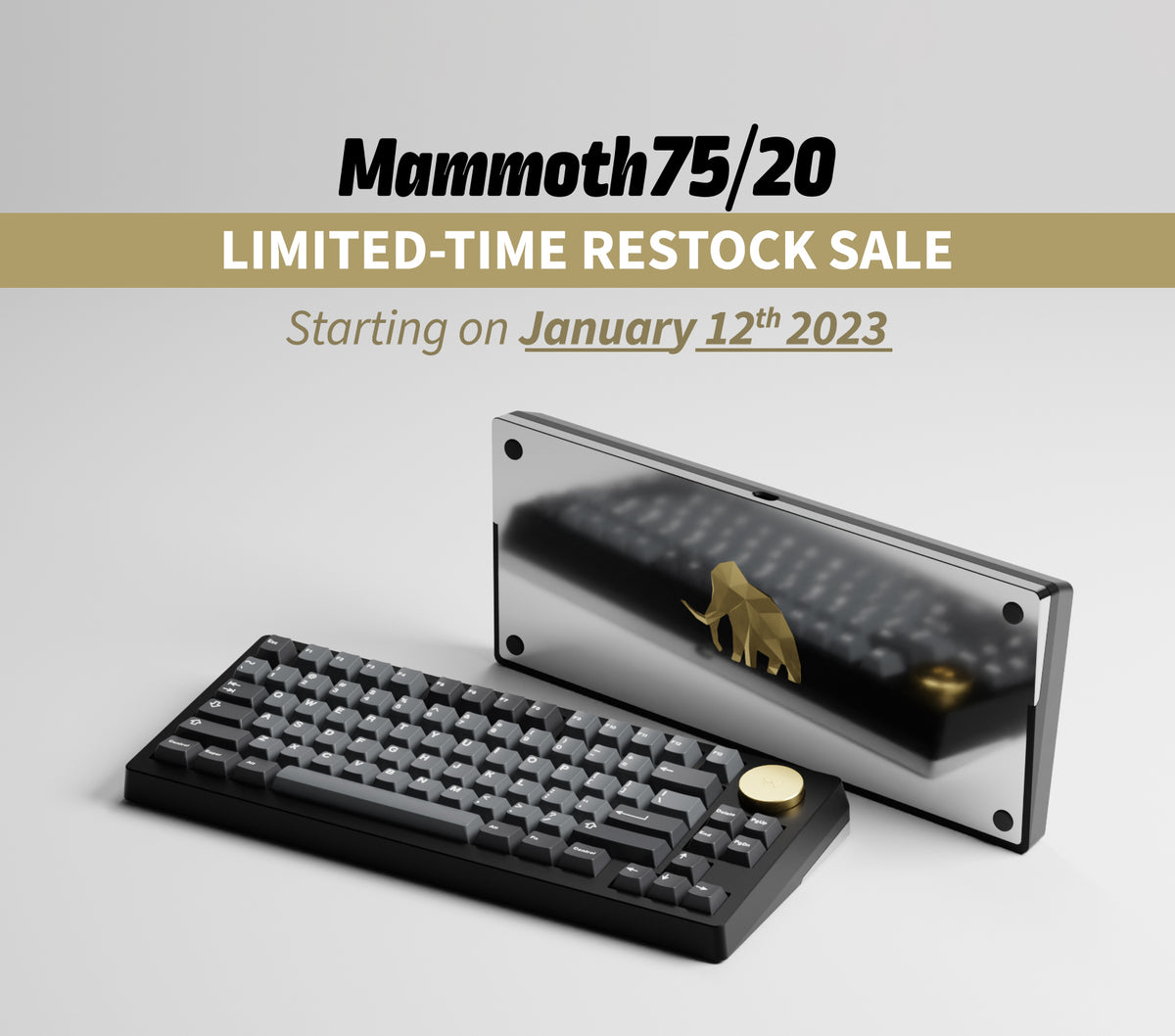 ランキング第1位 Mammoth75 新品未開封+ExtraPcb キーボード ...