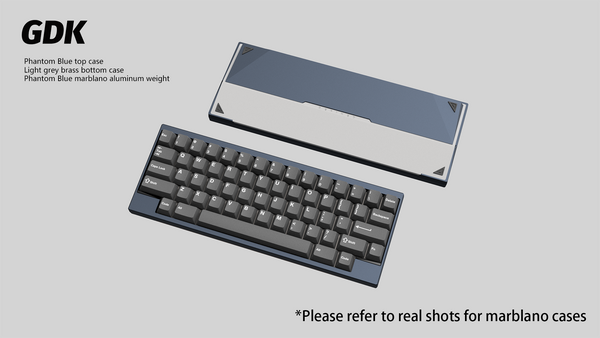 【GB】DK1-60% Keyboard Phantom Blue