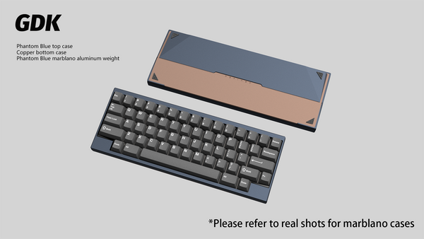 【GB】DK1-60% Keyboard Phantom Blue