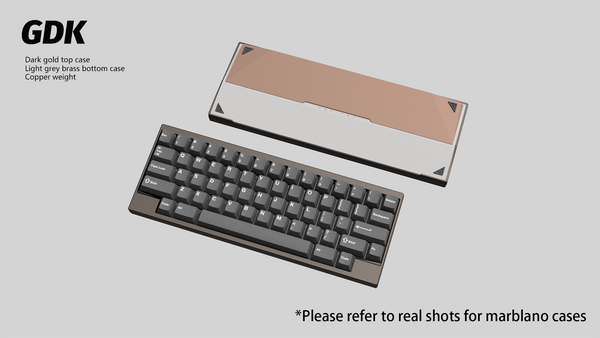 【GB】DK1-60% Keyboard Dark Gold