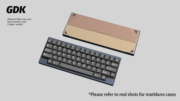 【GB】DK1-60% Keyboard Phantom Blue