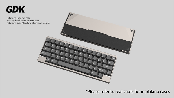 【GB】DK1-60% Keyboard Titanium Gray