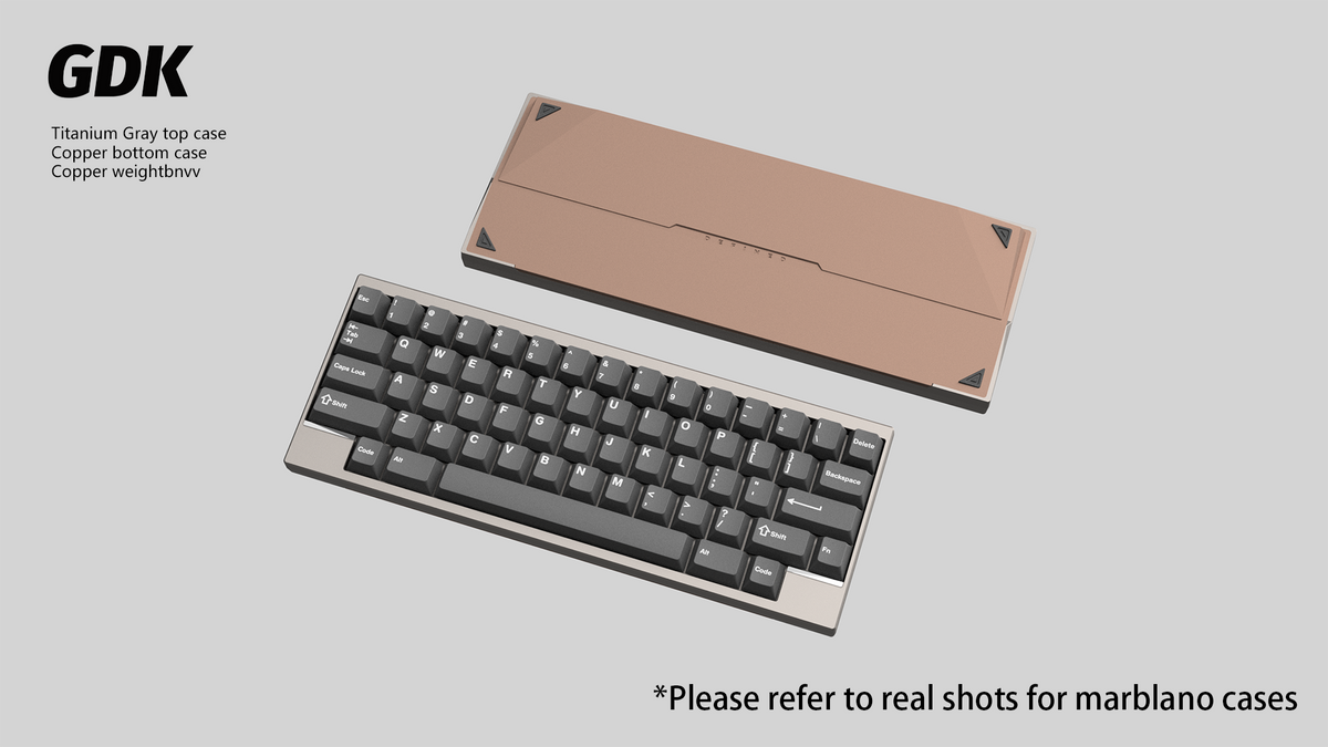 Wuque Studio 【GB】DK1-60% Keyboard Titanium Gray