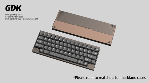【GB】DK1-60% Keyboard Dark Gold