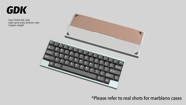 【GB】DK1-60% Keyboard Cyan Glaze