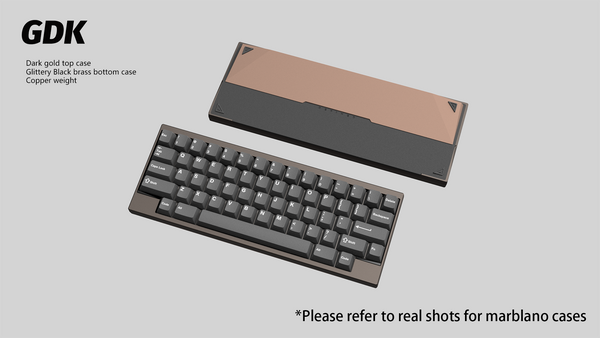 【GB】DK1-60% Keyboard Dark Gold