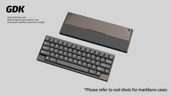 【GB】DK1-60% Keyboard Dark Gold
