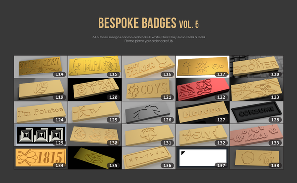 Ikki68 Aurora Bespoke Badges Vol.5 (114 -138)
