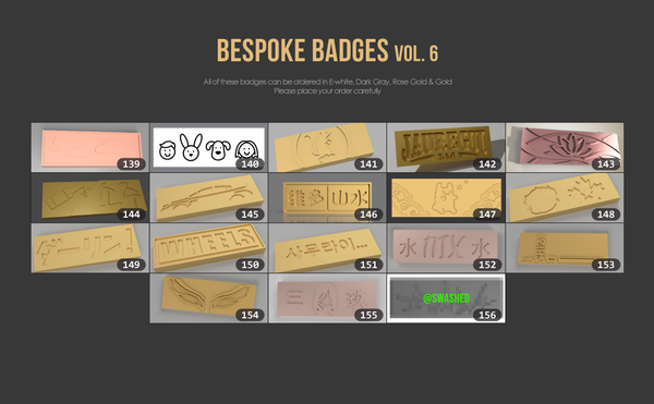 Ikki68 Aurora Bespoke Badges Vol.6 (139 -156)