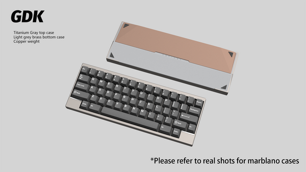 【GB】DK1-60% Keyboard Titanium Gray