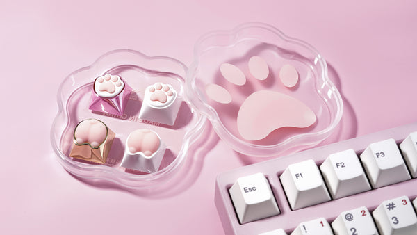 [In Stock] Kitty & Corgi Artisan Keycaps Pack-4 Pcs