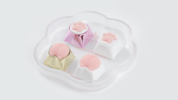 [In Stock] Kitty & Corgi Artisan Keycaps Pack-4 Pcs