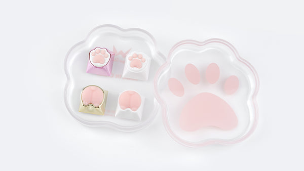 [In Stock] Kitty & Corgi Artisan Keycaps Pack-4 Pcs