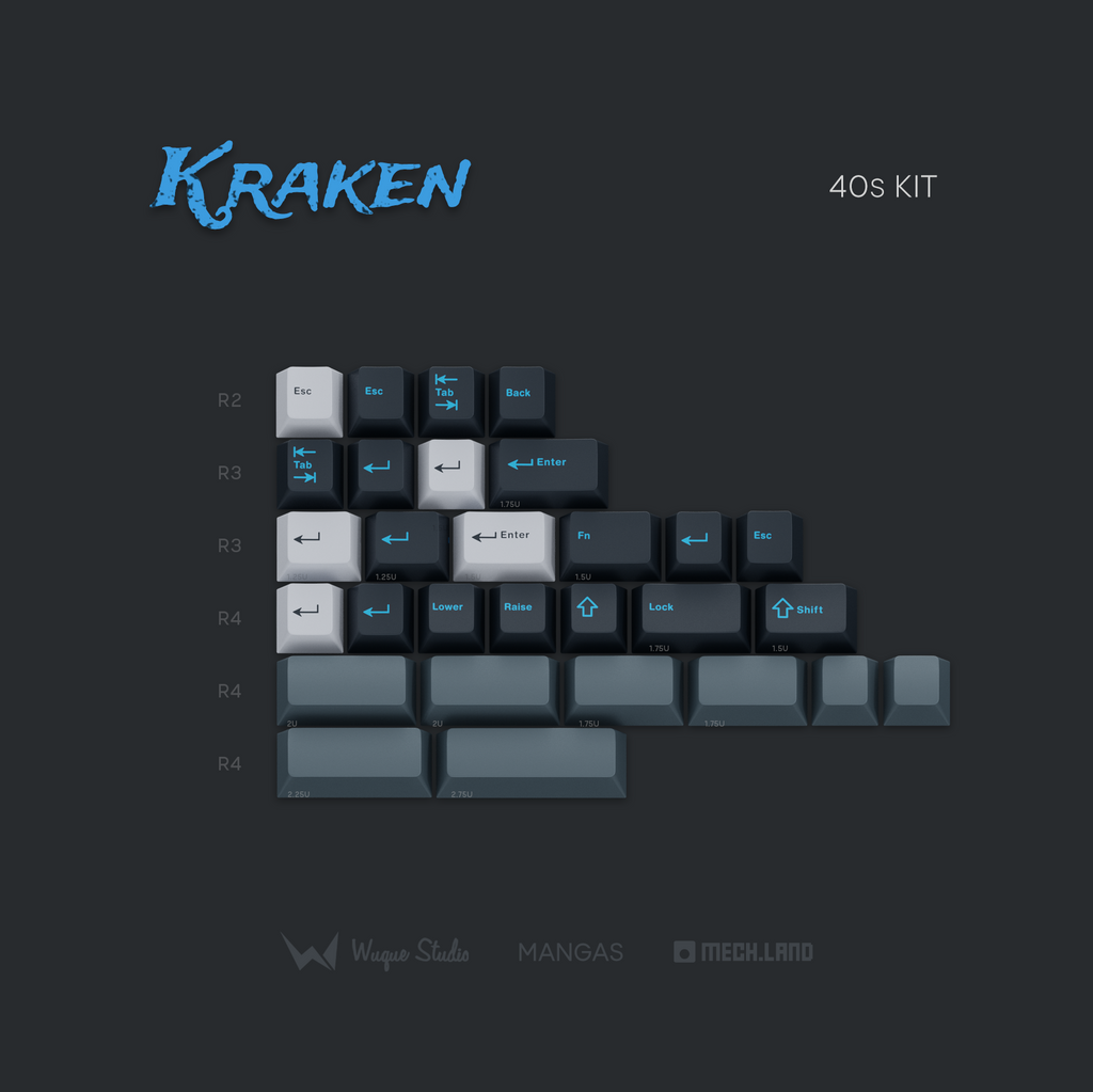 WS Kraken Keycaps