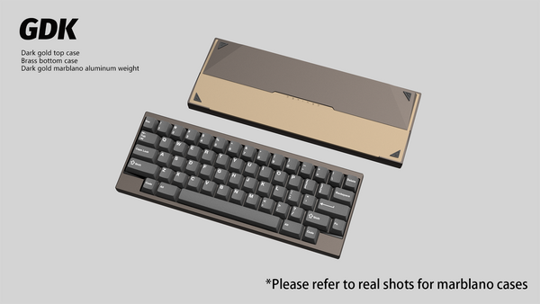 【GB】DK1-60% Keyboard Dark Gold