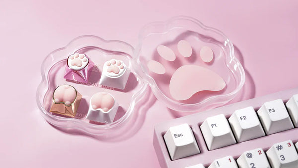 [In Stock] Kitty & Corgi Artisan Keycaps Pack-4 Pcs