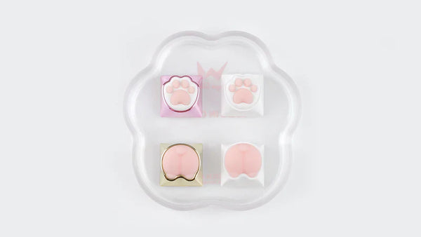 [In Stock] Kitty & Corgi Artisan Keycaps Pack-4 Pcs