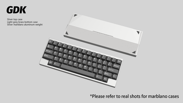 【GB】DK1-60% Keyboard Silver