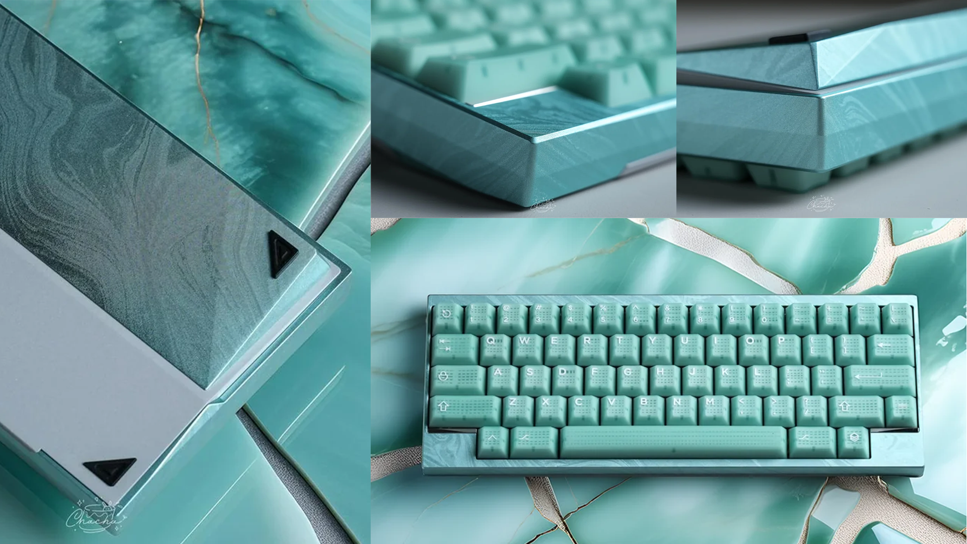 Wuque Studio Mountain Teal AMBER Keycaps
