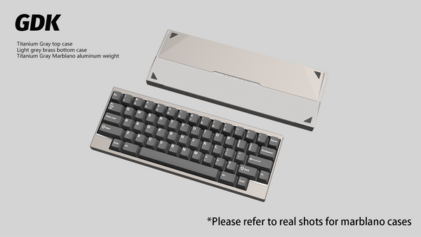 【GB】DK1-60% Keyboard Titanium Gray
