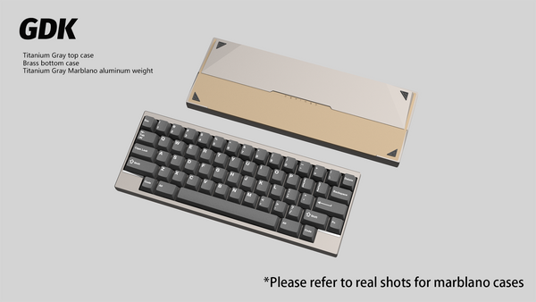 【GB】DK1-60% Keyboard Titanium Gray